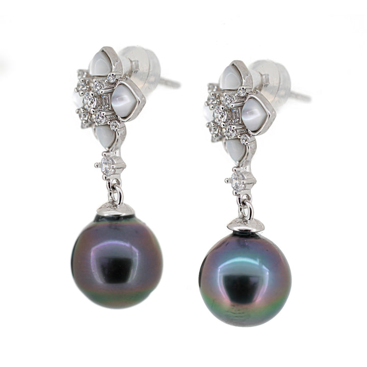 Tahiti Pearl Earring - Tahiti Pearl Jewelry SHM932 OR6