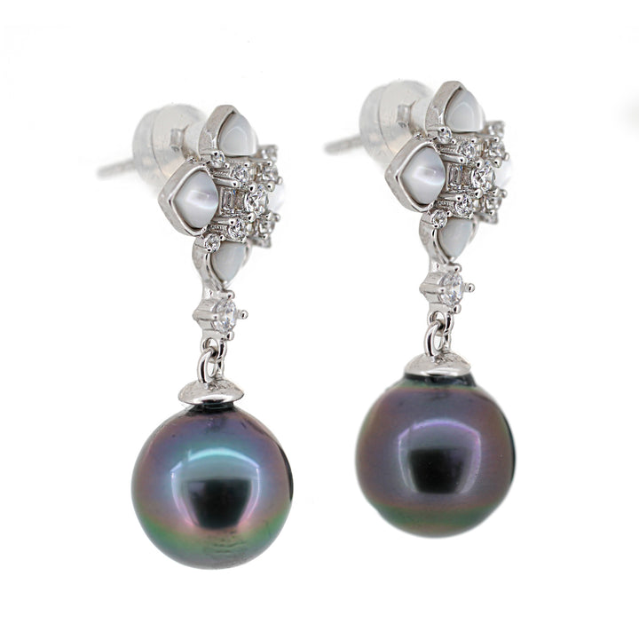 Tahiti Pearl Earring - Tahiti Pearl Jewelry SHM932 OR6