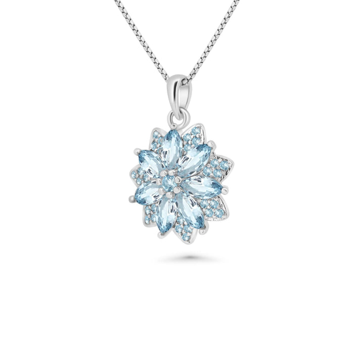 Blue Crystal Pendant Marquise Cut jewelry.