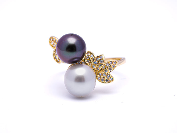 Ring "Harmony" Jewelry 925 Silver RH  - Tahiti Pearl SHM741 CMP1