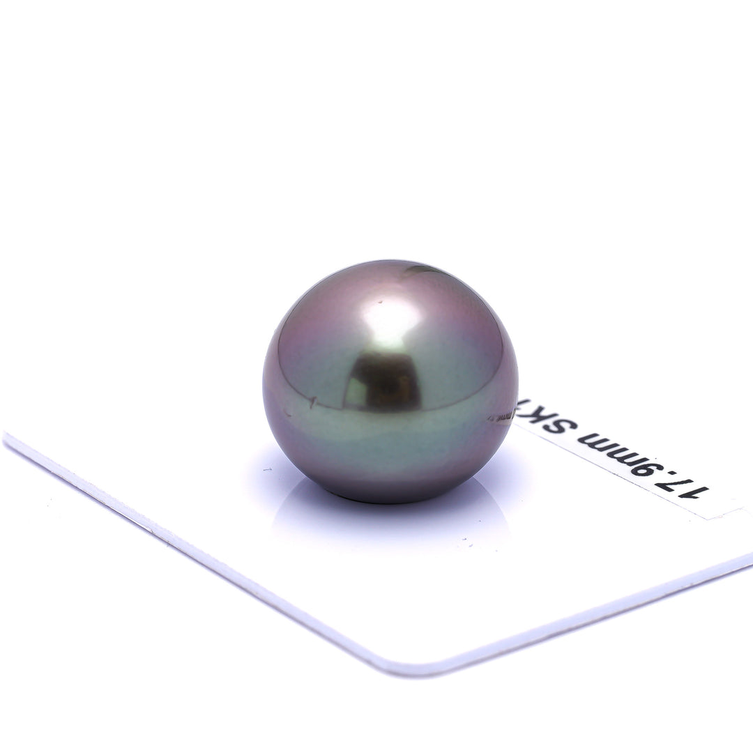 17.9mm TOP Natural Tahitian Loose Pearl PSL Certified. Ref:SK155517