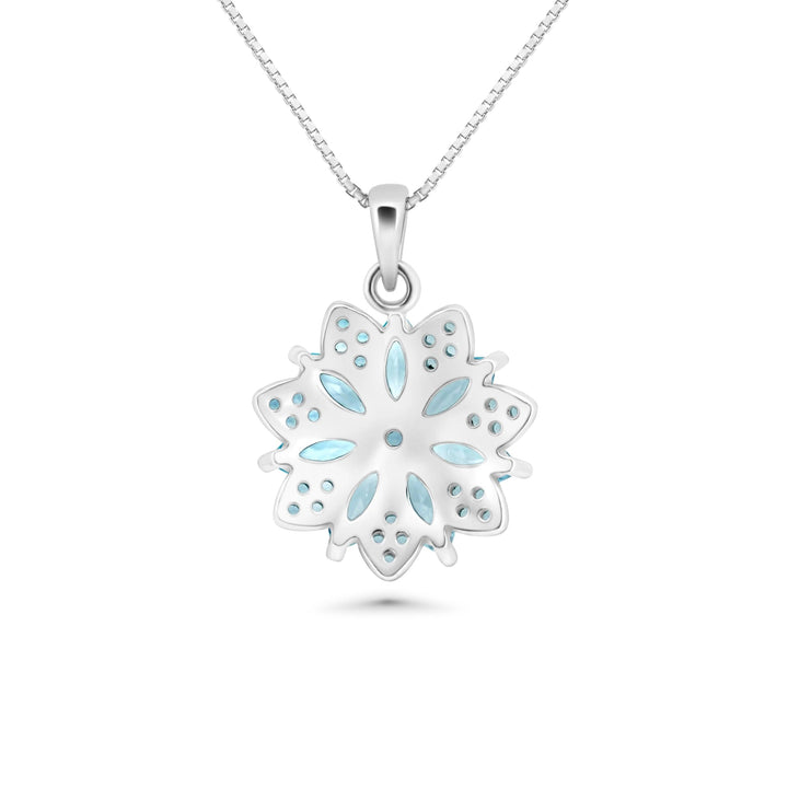 Blue Crystal Pendant Marquise Cut jewelry.