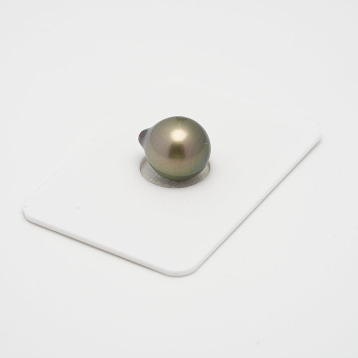 1pcs Green 11.1mm - SB AAA/TOP Quality Tahitian Pearl Single LP1869 THMIX2