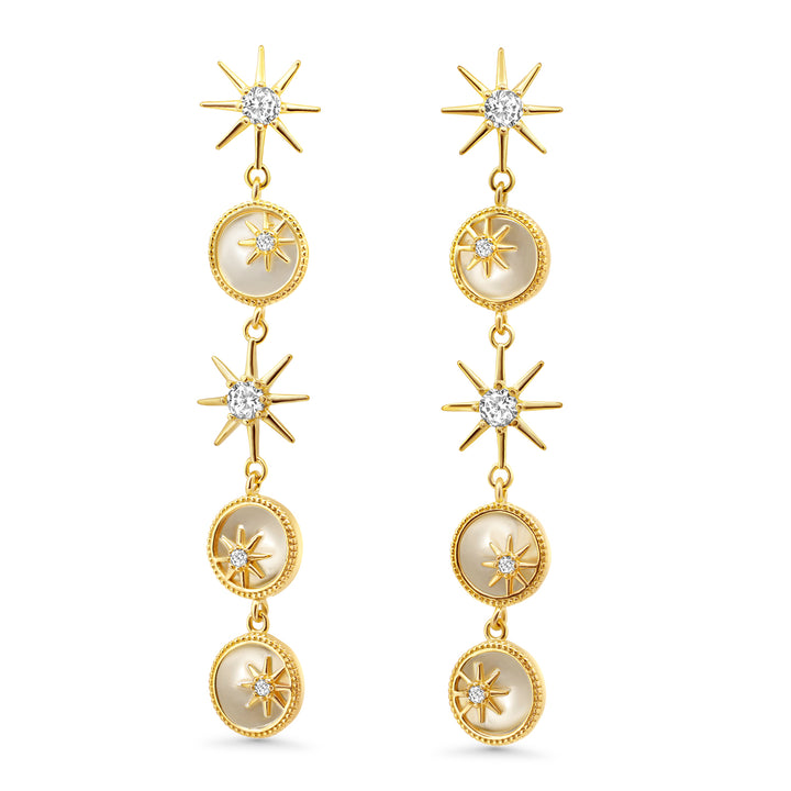 Earring Mabe Quartz jewelry SHM1208