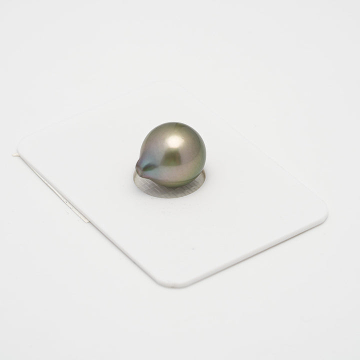 1pcs Green 11.1mm - SB AAA/TOP Quality Tahitian Pearl Single LP1869 THMIX2