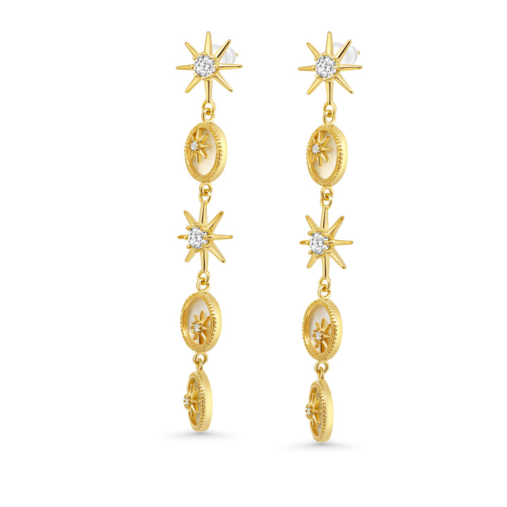 Earring Mabe Quartz jewelry SHM1208