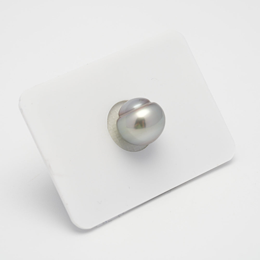 1pcs RARE Silver 10.9mm - CL TOP Quality Natural Tahitian Pearl LP1870