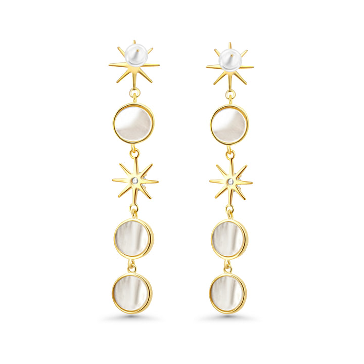 Earring Mabe Quartz jewelry SHM1208