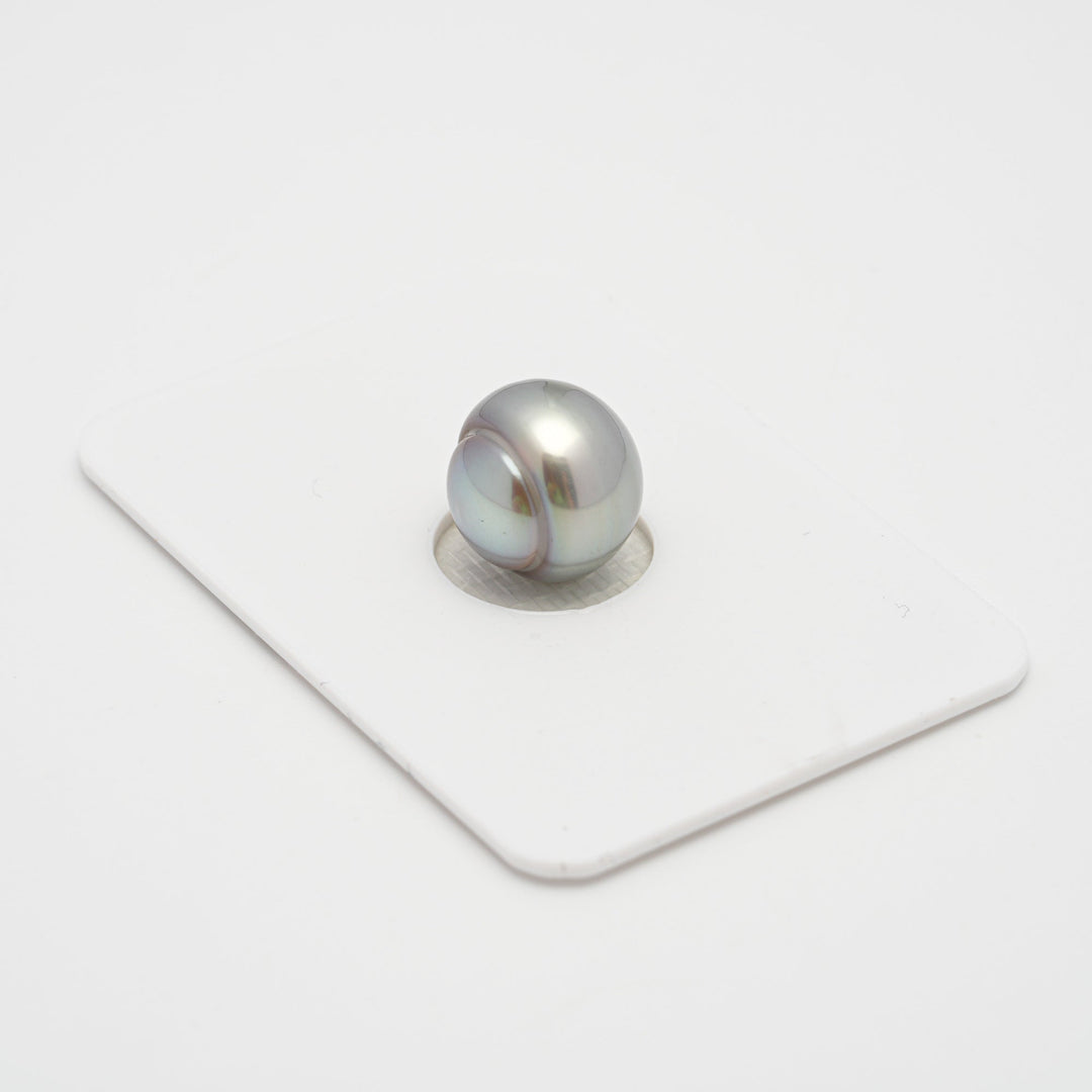 1pcs RARE Silver 10.9mm - CL TOP Quality Natural Tahitian Pearl LP1870