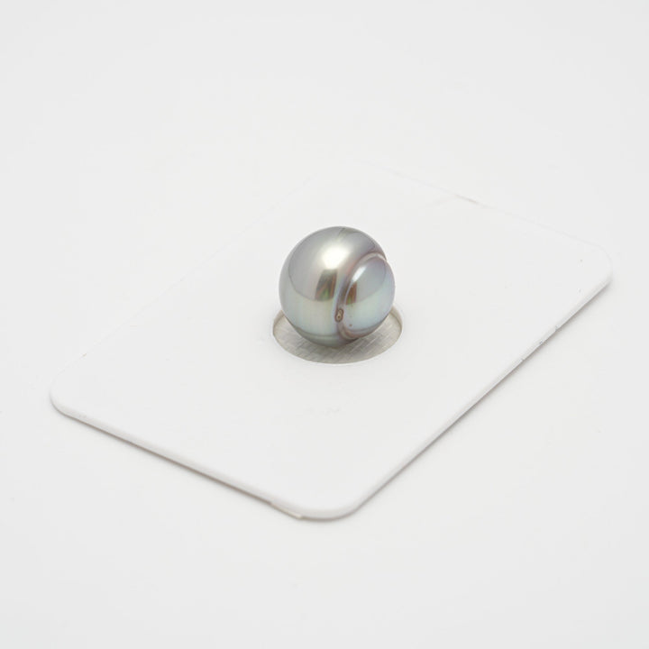 1pcs RARE Silver 10.9mm - CL TOP Quality Natural Tahitian Pearl LP1870