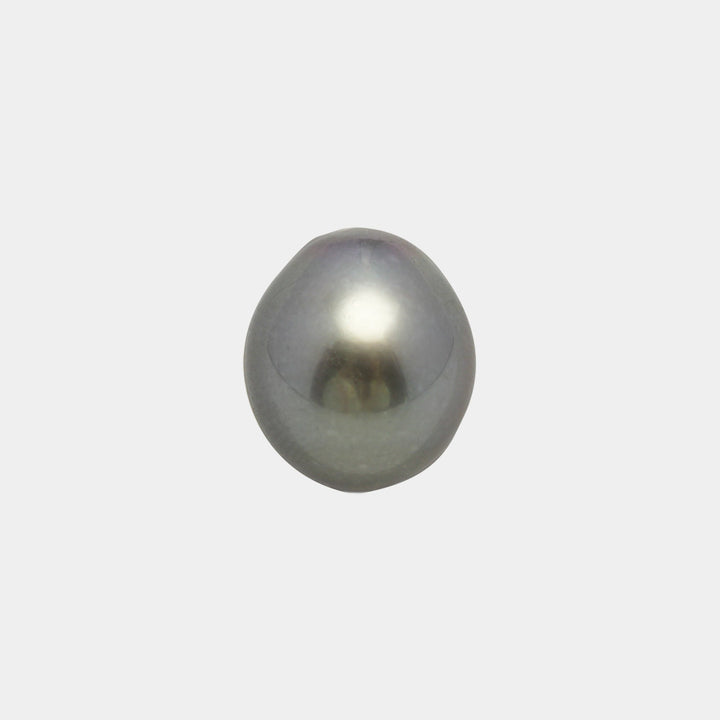 1pcs "High Luster" Gray 10.7mm - SB TOP/AAA Quality Tahitian Pearl Single LP2030 OR7