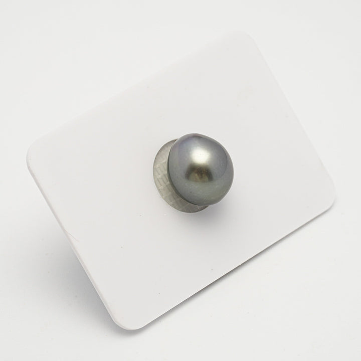 1pcs "High Luster" Gray 10.7mm - SB TOP/AAA Quality Tahitian Pearl Single.