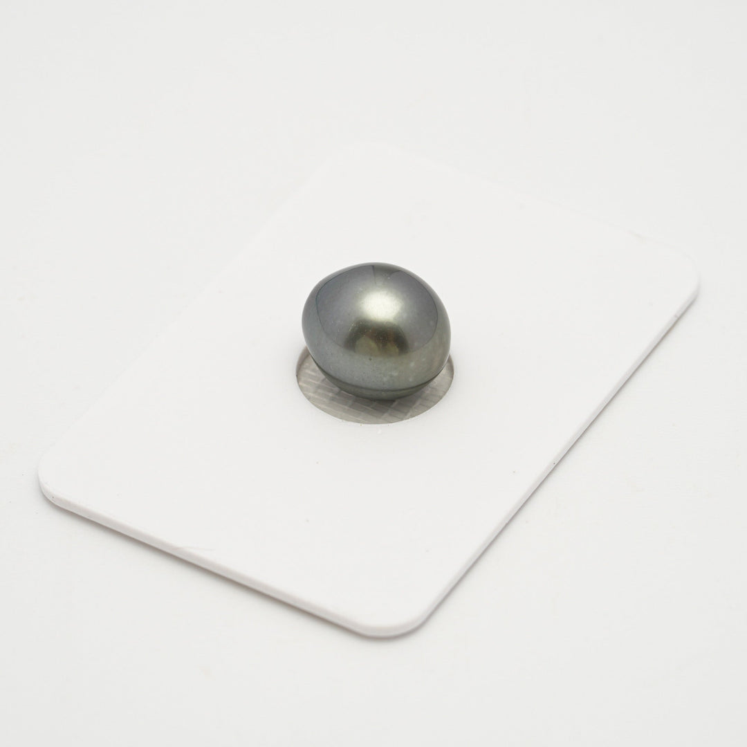 1pcs "High Luster" Gray 10.7mm - SB TOP/AAA Quality Tahitian Pearl Single.