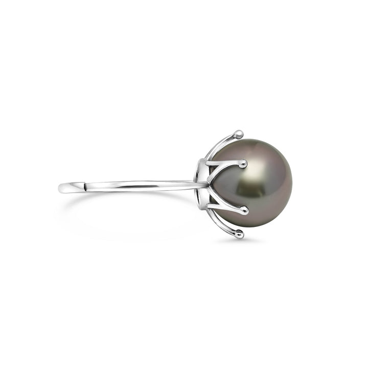 925 Sterling Silver Tahitian Pearl Ring SHM1397