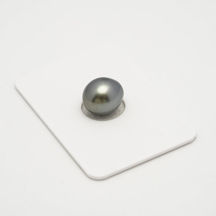 1pcs "High Luster" Gray 10.7mm - SB TOP/AAA Quality Tahitian Pearl Single.