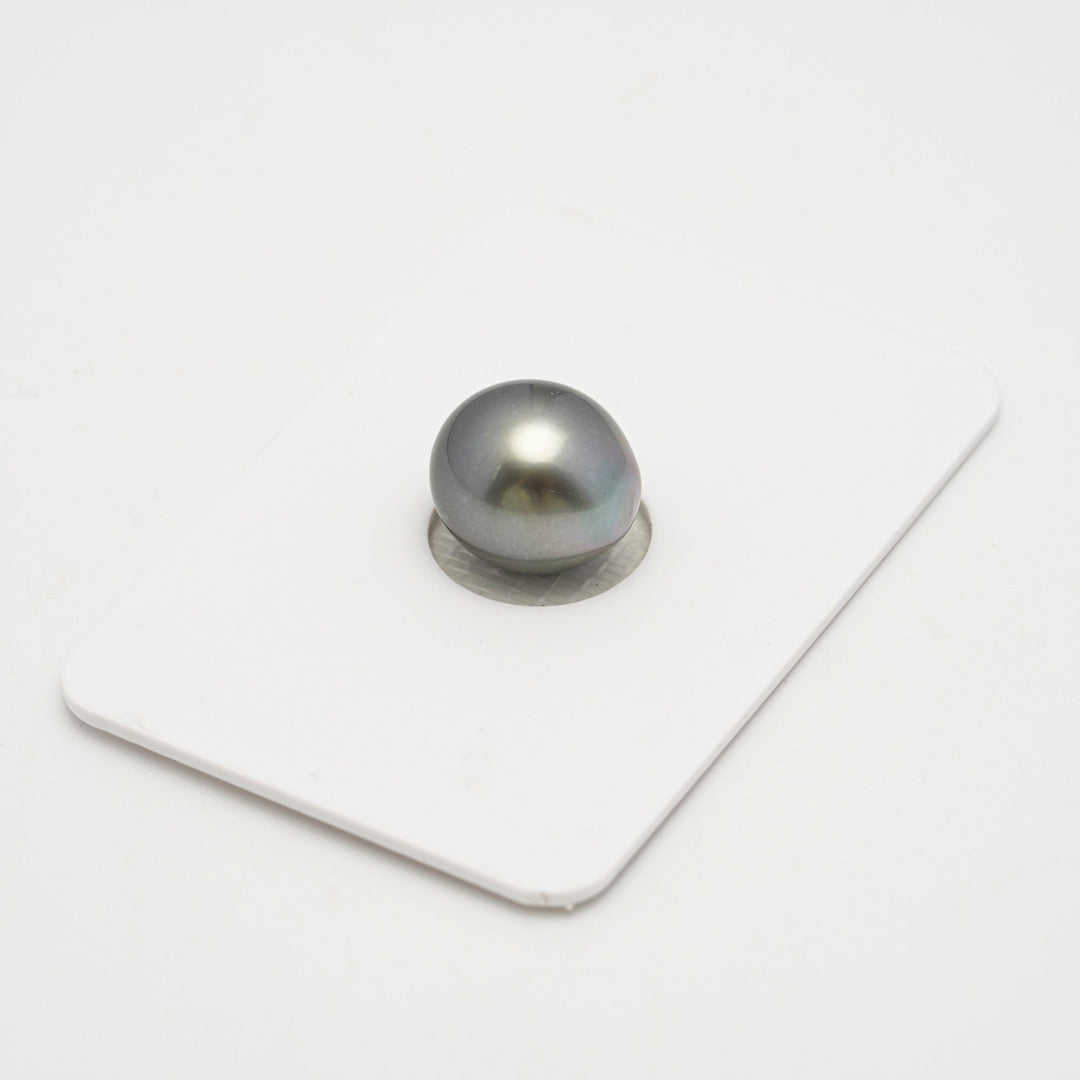 1pcs "High Luster" Gray 10.7mm - SB TOP/AAA Quality Tahitian Pearl Single.