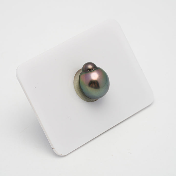 1pcs "High Luster" Green 10.9mm - CL/SB AAA/TOP Quality Tahitian Pearl Single LP1750 THMIX1