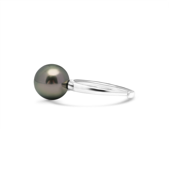 925 Sterling Silver Tahitian Pearl Ring SHM1382