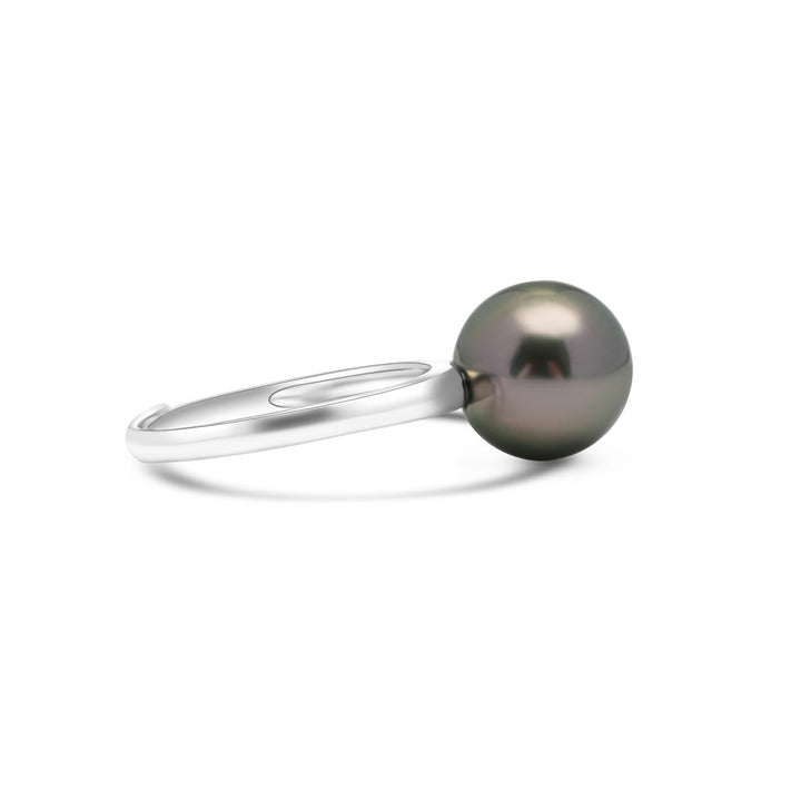 925 Sterling Silver Tahitian Pearl Ring SHM1382