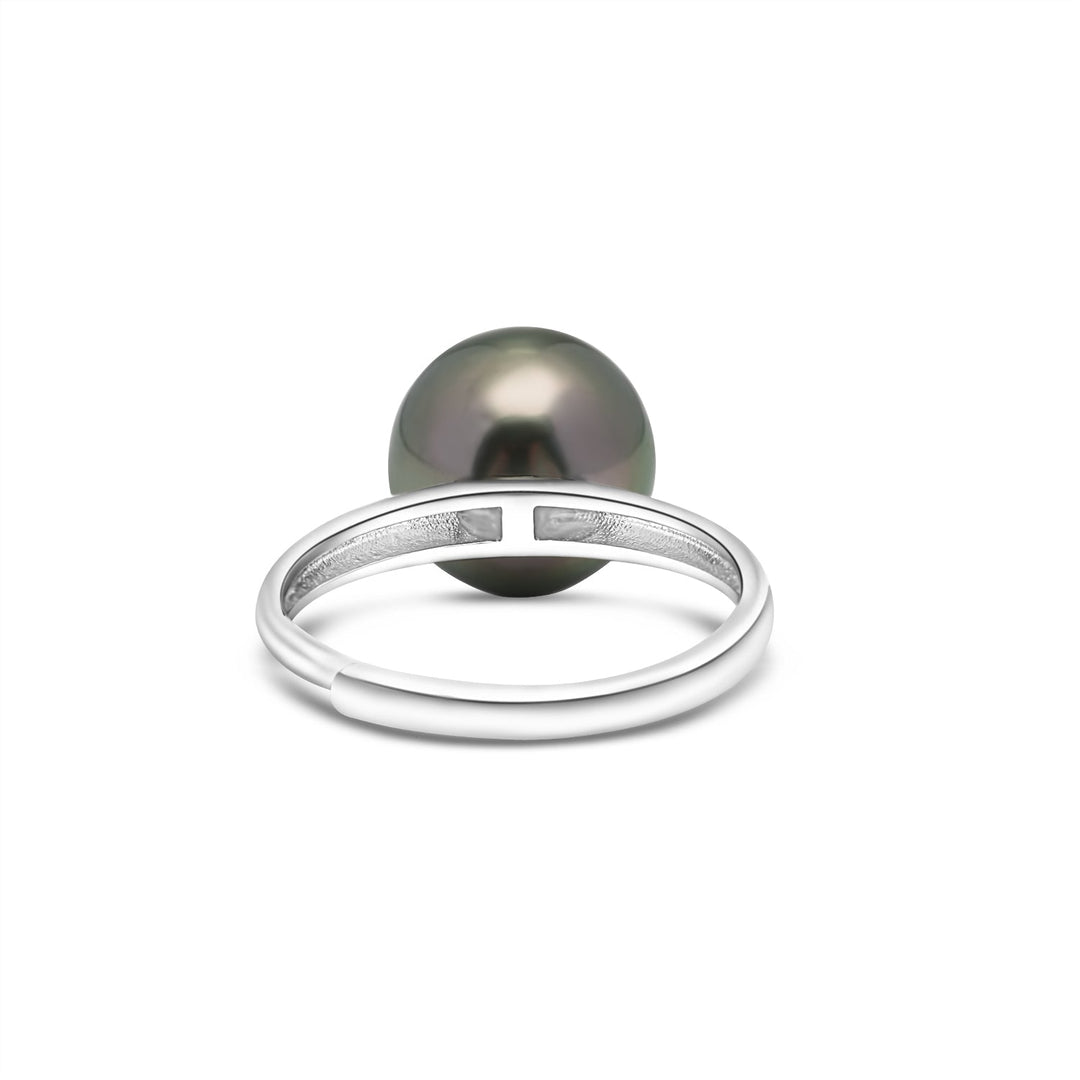 925 Sterling Silver Tahitian Pearl Ring SHM1382