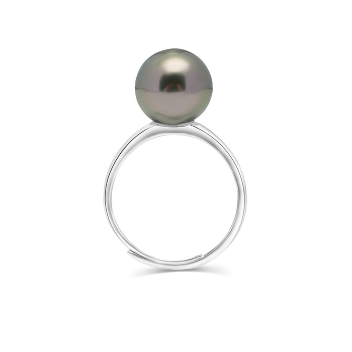 925 Sterling Silver Tahitian Pearl Ring SHM1382