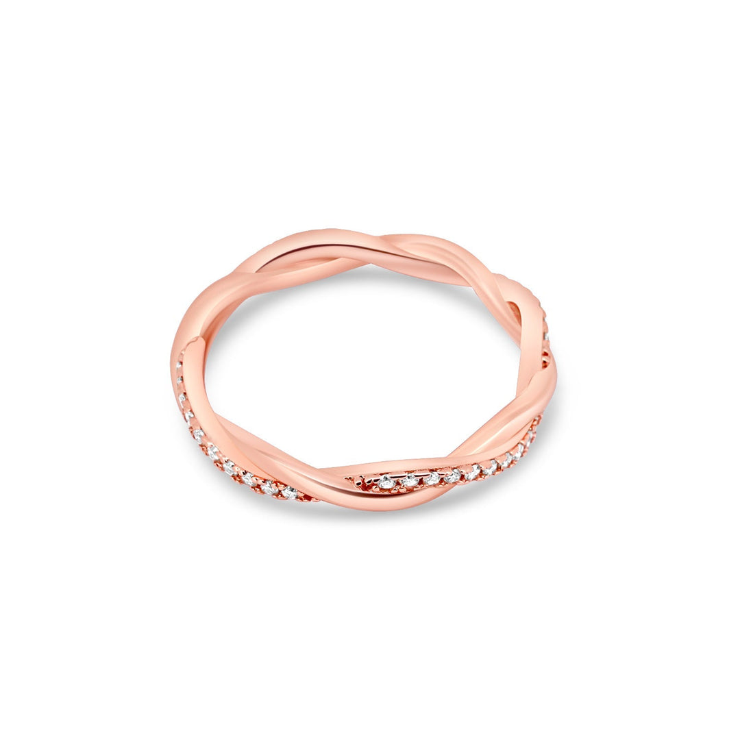 Minimalist Moissonite D Ring Jewelry Product.