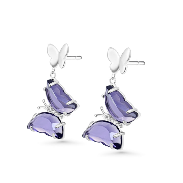 Earring Butterfly Quartz jewelry SHM1200