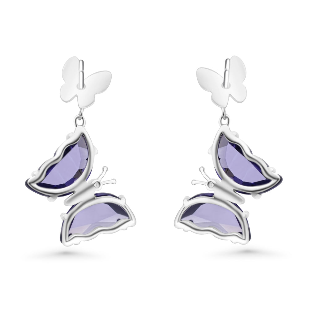 Earring Butterfly Quartz jewelry SHM1200