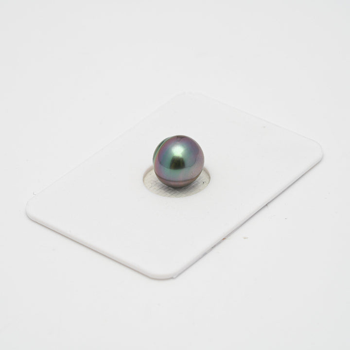 1pcs Purple Green 9.6mm - CL AAA/AA Quality Tahitian Pearl Single LP1720 OR9