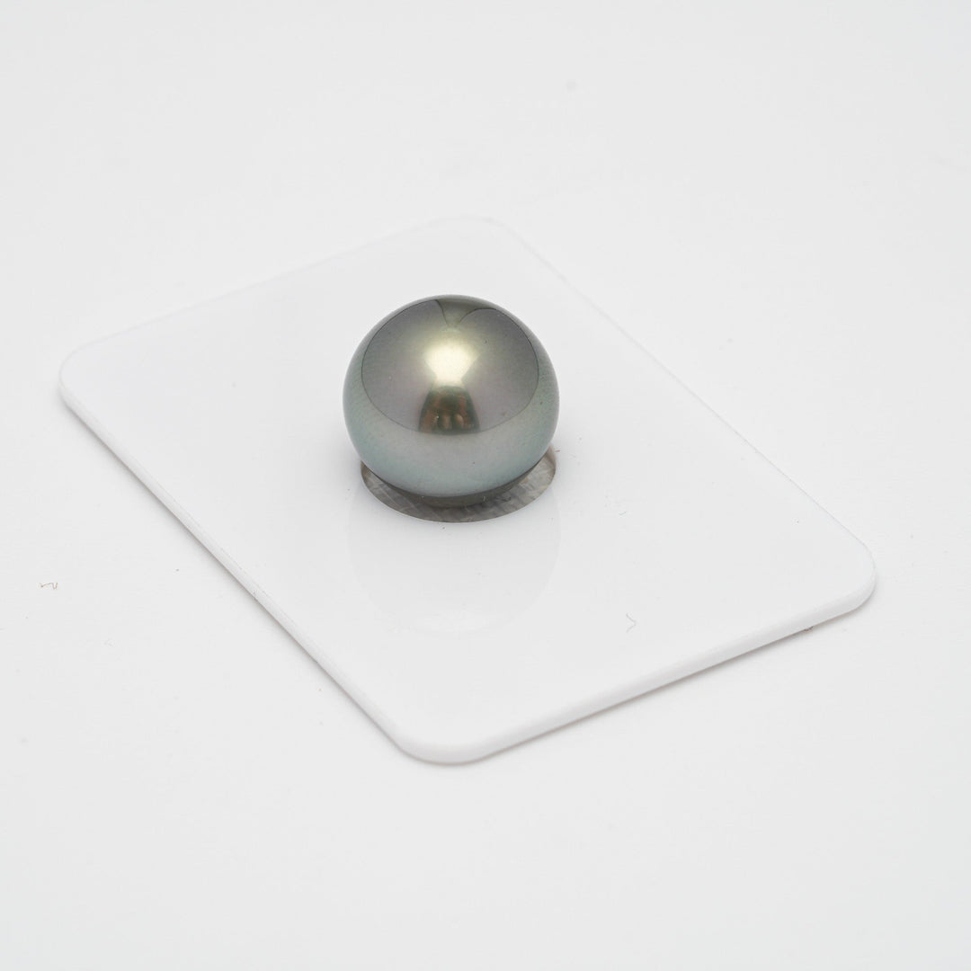 1pcs Light Green 13.2mm - RSR AAA Quality Tahitian Pearl Single LP1787 RIO1